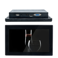 Sunworld Nuevo Monitor de Pantalla Táctil Capacitiva de 7 Pulgadas con Resolución de 1024x600, Software HMI Gratuito, Interfaces USB/VGA, Operado con Android