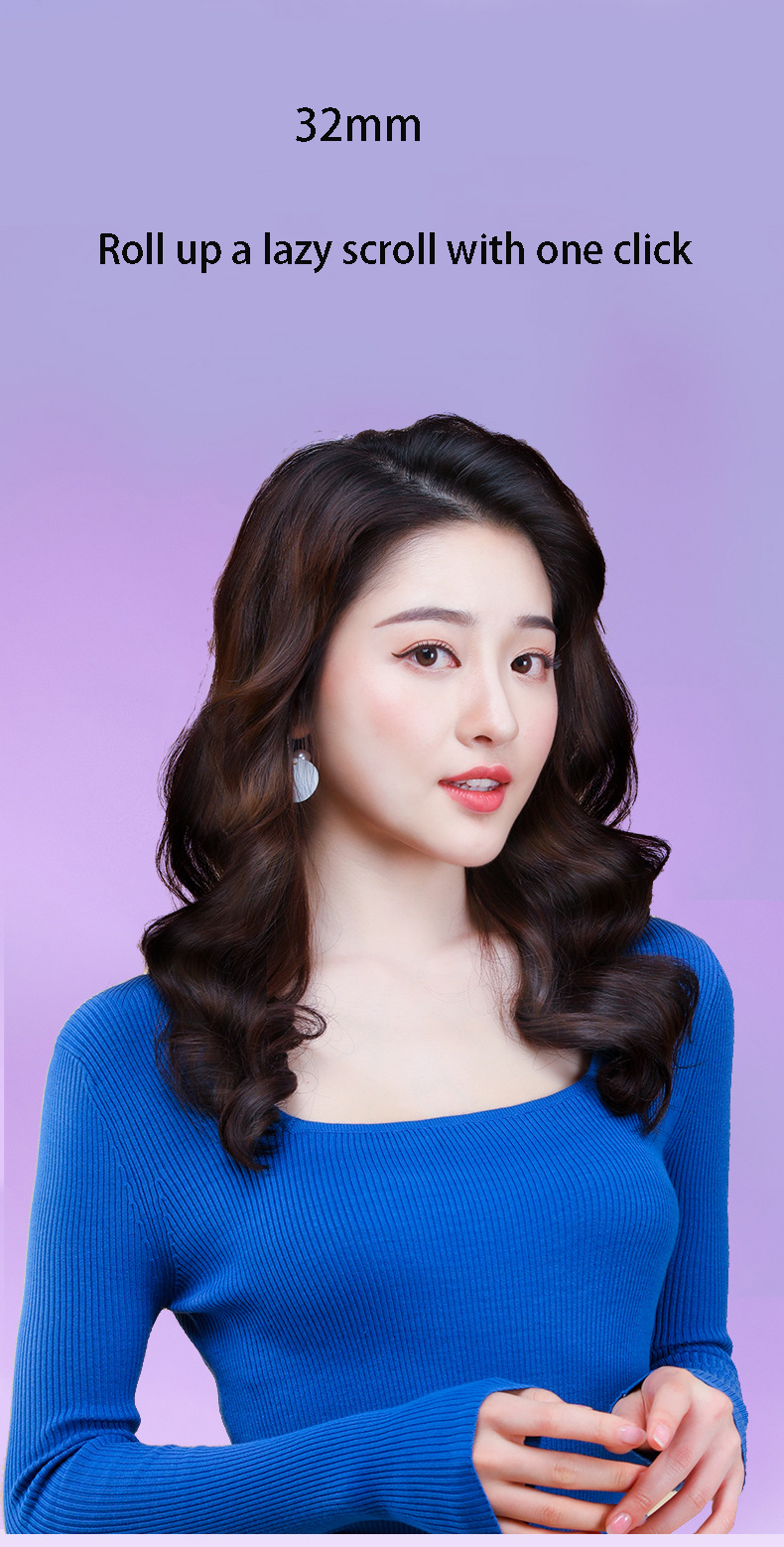 뒤틀리는 모발 컬러 큰 물결 컬 클립 전기 음이온은 비 해를 끼치는 헤어 롤러 자동 컬링 스틱을 붙입니다