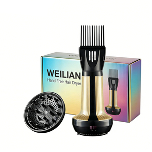 Multifunction Compact <b>Travel</b> <b>Hairdryer</b> Set Ionic <b>With</b> Comb and <b>Diffuser</b> for Curly Hair 800W Efficient Home Use ADVANCED IONIC CA - Product Image 1