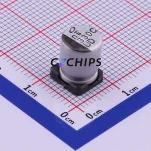 Condensateur électrolytique en aluminium SMD UUD1C331MNL1GS, SMD, D8xL10mm 330uF 20% 16V 450mA-100kHz - Product Image 1