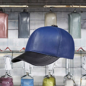หมวกเบสบอลหนัง PU 100% แท้ไม่มีเป้าสีสันคลาสสิก - Product Image 2
