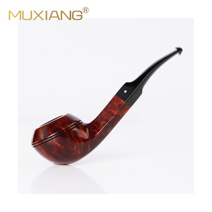Muxiang Briarwood Smoking Pipe Bent Shape 3mm Filter Solid Wood Tobacco Pipe - Product Image 5