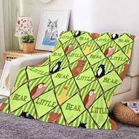 MOQ 1 Couverture Polaire Douce et Chaude Personnalisée en Minky Sherpa pour l'Hiver, Plaid Moelleux 50 X 60 60 X 80