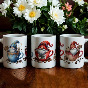 11 Oz tazza di caffè nano in ceramica marchio Diytree citazioni interessanti Design colorato riutilizzabile per natale - Product Image 6