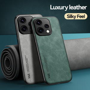 Étui de téléphone rétro en cuir à motif pour Realme16pro Plus Reno15C C85 Pro GT 8 PRO, couleur unie, protection intégrale anti-chute - Product Image 2