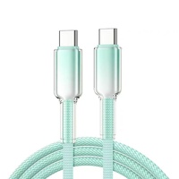 Kabel Data Braided Fast Charging dengan Konektor Type-C dan USB, Konduktor Tembaga Murni untuk Tablet dan Laptop