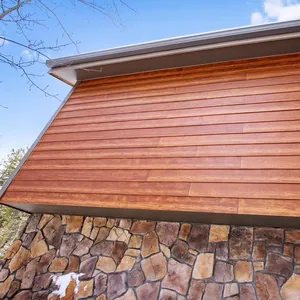 木目繊維セメントボード屋外装飾用屋外壁パネルクラッド