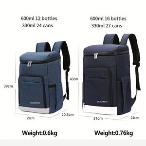 Nouveau sac isotherme souple 2025 pour bouteilles de vin, sac à dos de pique-nique imperméable et thermique pour extérieur, sac glacière à fermeture éclair pas cher - Product Image 4