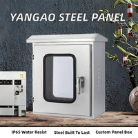 YanGao OEM ODM Boîtier de commande/distribution en acier inoxydable IP54/IP65 avec affichage de compteur intelligent, sûr, durable et taille personnalisable
