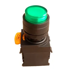 Botón pulsador grande de enganche momentáneo de cabeza redonda, interruptor de encendido de buena calidad, transparente, rojo, verde, amarillo y azul
