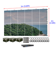 Pantalla LED para Interiores P2.604 para Conciertos y Eventos, Alquiler, 3m X 2m (10 pies X 6.6 pies), Personalizada, 2.6mm, HDR10+, 3 Años de Garantía