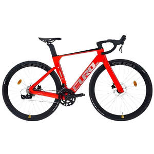 จักรยานเสือหมอบ EUROBIKE 700C คาร์บอนไฟเบอร์ทั้งคัน 20 สปีด ดิสก์เบรกไฮดรอลิก () ล้อ 700CX28C OBOR คาร์บอนโมดูลัสสูง - Product Image 4