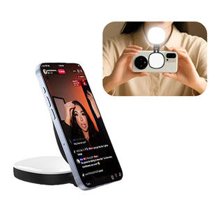 Lampe à selfie magnétique K04, lumière d'appoint pour téléphone rotative à 360°, 3 températures de couleur réglables (2500K-8000K), lampe LED portable - Product Image 1