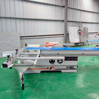 F45C meilleure scie à panneaux scie à table coulissante en bois avec levage automatique en option de différentes tailles