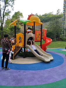 Toboggan de terrain de jeu extérieur amusant de machine Grandes fournitures de jeu de parc pour enfants avec toboggan passionnant et durable - Product Image 4