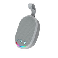 Speaker Mini 5W Pencahayaan RGB Suara Surround 360 Derajat Slot Kartu TWS Audio Hi-Fi untuk Luar Ruangan, Rumah, Meja