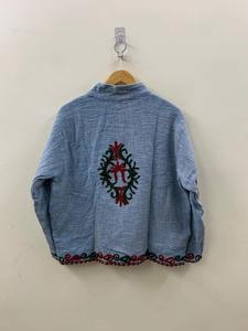 Chaqueta bordada Suzani hecha a mano, chaqueta bordada Suzani hecha a mano, ropa de invierno, chaqueta para mujer, abrigo Floral hecho a mano - Product Image 2