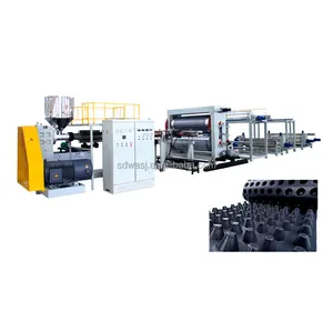 HDPE water impounding waterproof Roof Garden Green dimple Drainage Board/Sheet making machine production line extruder