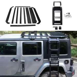 رف سقف للسيارة مع سلم لتخزين الأمتعة لسيارة جيب رانجلر JL 2018+ حامل أمتعة لسقف السيارة - Product Image 1