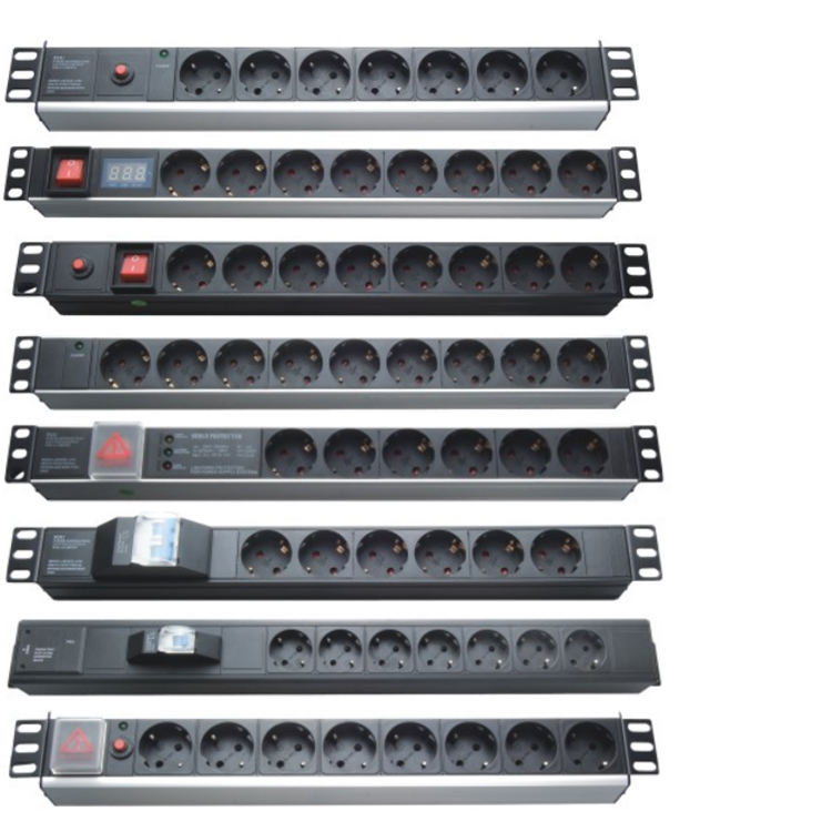 Factory Custom 10A 16A 20A Universal Smart Rack Power Distribution Unit Pdu C13 C19