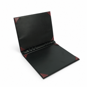 Carpeta de Presentación de Cuero PU Premium con Logotipo Personalizado, Carpeta de Anillas de 6 Anillos, Fabricante OEM ODM - Product Image 2