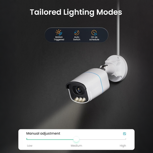 Caméra de sécurité PoE 4K 8MP avec vision nocturne couleur, détection de personnes et de véhicules, projecteur et sirène, compatible uniquement avec NVR PoE 4K - Product Image 5
