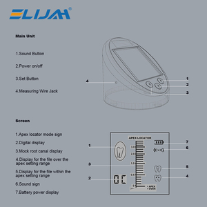 Localizzatore Apicale Dentale Wireless in Plastica, Mini Strumento per Misurazione del Canale Radicolare, Attrezzatura per Trattamenti Endodontici Denspay - Product Image 4