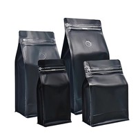 Vente en gros usine – Sacs à fond carré 250g, 500g, 1kg avec fermeture éclair, en PE, résistants à l'humidité, pour café en grains, aliments pour animaux et gelées
