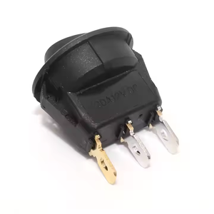 Nouveau commutateur LED de voiture 12 volts bascule à 3 broches avec lumière bleue support de commutateur marche/arrêt rond en plastique contrôle 12 V - Product Image 3