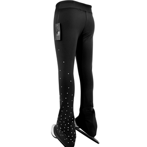 <span class=keywords><strong>Pantalon</strong></span> de <span class=keywords><strong>patinage</strong></span> artistique LIUHUO pour filles et femmes, violet et noir, en polaire, pour entraînement et pratique, leggings de ski - Product Image 1