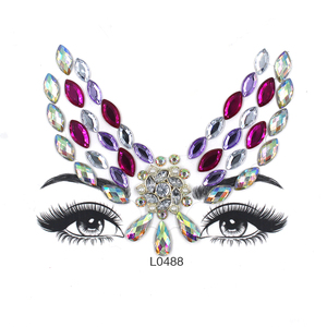 ZHONGLI - Joyas Temporales Coloridas <span class=keywords><strong>para</strong></span> el Cuerpo y <span class=keywords><strong>la</strong></span> <span class=keywords><strong>Cara</strong></span> <span class=keywords><strong>para</strong></span> Halloween, Pegatinas de Tatuajes con <span class=keywords><strong>Gemas</strong></span>, Modelo de Gema de Halloween Hecha en China <span class=keywords><strong>para</strong></span> Adultos y Niños - Product Image 6