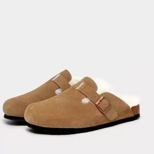 Zapatos <span class=keywords><strong>de</strong></span> Corcho y Algodón <span class=keywords><strong>para</strong></span> Mujer con Descuento al por Mayor, con Forro <span class=keywords><strong>de</strong></span> Cachemira y Ante Vacuno, Cómodos <span class=keywords><strong>para</strong></span> Otoño e Invierno - Product Image 1