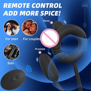 Vibrator Prostat Nirkabel untuk Pria, Remote Control, Pijat Orgasme, Anal Plug, Telur Getar, Cincin Pengunci Sperma, Produk Seksual - Product Image 3