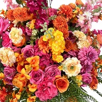 Boule de fleurs de mariage en soie artificielle, vente directe d'usine DKB, centre de table pour décoration d'événements de mariage