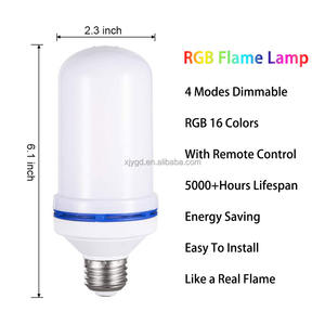 <span class=keywords><strong>Ampoule</strong></span> <span class=keywords><strong>LED</strong></span> <span class=keywords><strong>RGB</strong></span> Flame avec télécommande scintillante <span class=keywords><strong>multicolore</strong></span> pour jardin patio camping - Product Image 3