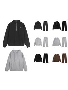 Felpa con <span class=keywords><strong>Cappuccio</strong></span> da Uomo Autunnale in Cotone Pesante, Vestibilità Ampia, Calda, con Cerniera, Stile Casual - Product Image 6