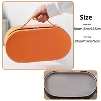 Nouvelle trousse de rangement portable en cuir pour service à thé d'extérieur, boîte de rangement pour théière, gaiwan, tasses à thé rapide et tasses de maître, style chinois