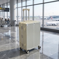 Valise grande capacité 20-24 pouces avec serrure à combinaison pour étudiant, en ABS haut de gamme, à roulettes silencieuses universelles