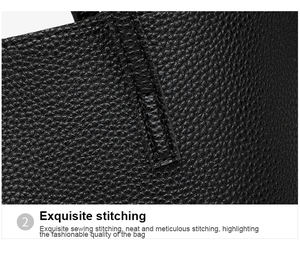 Jianghu Hot Sale Lady Large Capacity Single Strap Tassel Shoulder Bag PU Laptop Tote Bags No Zipper All Seasons - Product Image 5
