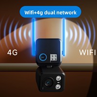 Caméra de sécurité solaire 4G AI vidéo 24h/24, 2,8 mm, zoom 10X, sans câblage, vision nocturne HD, accès à distance par téléphone mobile, Cloud