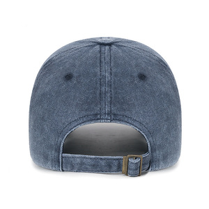Nouvelle casquette de baseball en coton lavé, broderie texte Brooklyn 1947, 6 panneaux, large visière, protection solaire, style simple et décontracté, printemps/automne, version anglaise - Product Image 5