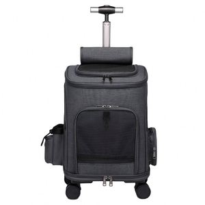 Usine BSCI, Meilleure Vente : Sac à Dos de Transport pour Chien et Chat en Lin, avec Roulettes de Voyage, pour Week-end et Activités de Plein Air - Product Image 6