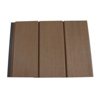 Panel de Pared Exterior Impermeable WPC, Tablero de Revestimiento con Superficies Texturizadas con Decoración de Madera, 156*21 mm