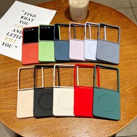 Coque de téléphone en silicone liquide magnétique souple pour Samsung Galaxy Z Flip 7 FE 6 5 4 3 5G, protection antichoc avec charge sans fil