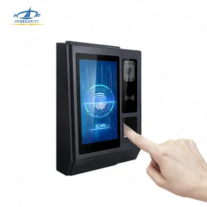 HFSecurity A5 Multi Media 3d AI Biométrico Cartão de Impressão Digital Backup Bateria Time Attendance Máquina com SDK Livre