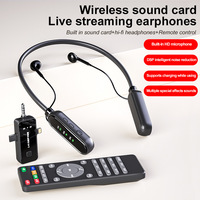 Model Pribadi untuk Headset Kartu Suara Siaran Langsung Nirkabel Mikrofon All-in-One Penghilang Kebisingan