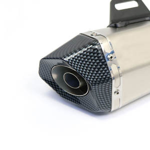 Tuyau d'échappement incliné en acier inoxydable haute performance 38-51 mm, ajustement universel pour les motos Z400 MT07 R3 PCX160 B10 - Product Image 5