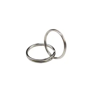 OEM Custom Metall feder Edelstahl Feder Runde Split Ring Schlüssel ring