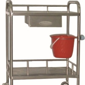 รถเข็นอุปกรณ์การแพทย์สแตนเลสแบบใหม่ รุ่น Tower Treatment Cart ขนาด 800x450x800/80 มม. - Product Image 2