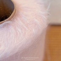 Fil de fibre écologique 72% kid mohiar 28% fil de soie fil de mohair super doux pour pull à tricoter à la main